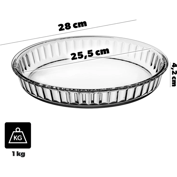 KADAX Hitzebeständige Pizza-Kuchen-Tarte-Form 27 cm – Bild 3