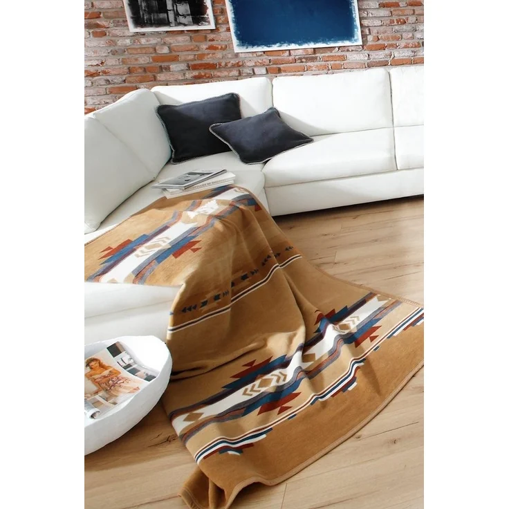 Wohndecke Montana, Ethno-Sofadecke in 150x200, Biederlack, Made in Germany – Bild 2