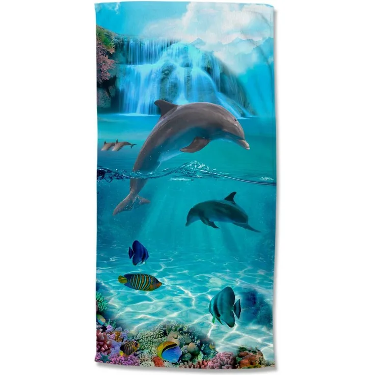 Good Morning Mikrofaser Strandtuch Liegetuch 75 X 150 cm Will blau