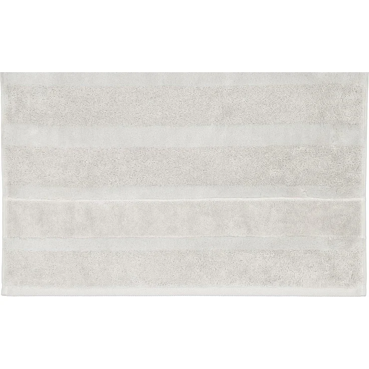 CAWÖ Gästetuch - Noblesse2, Walkfrottier, Velours-Streifen, Baumwolle, einfarbig Platin 30x50cm – Bild 4