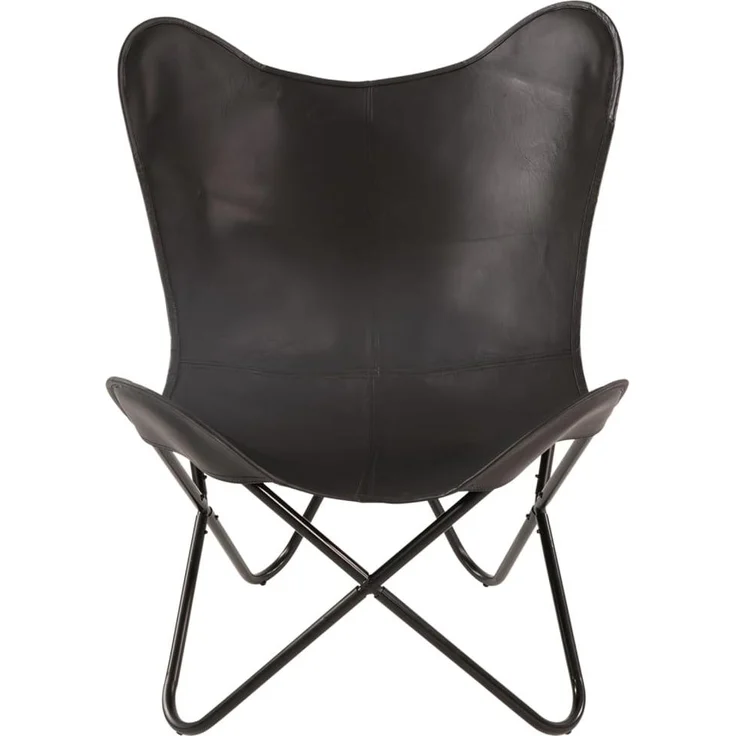 Lesli Living Butterfly-Sessel Buffalo 75 x 75 x 87 cm Schwarz – Bild 4