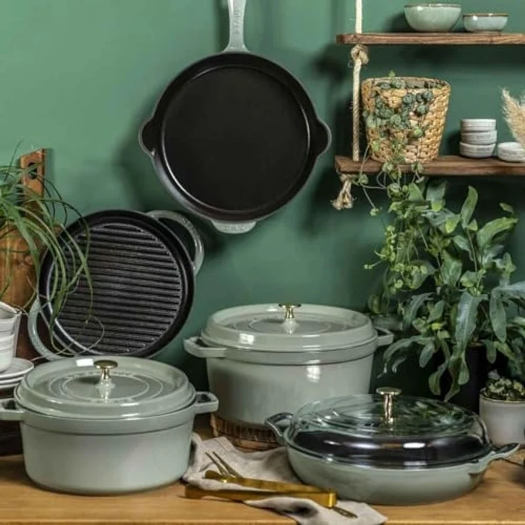 Staub Staub runder Gusseisentopf 5,2l Eukalyptus 1023968 – Bild 6