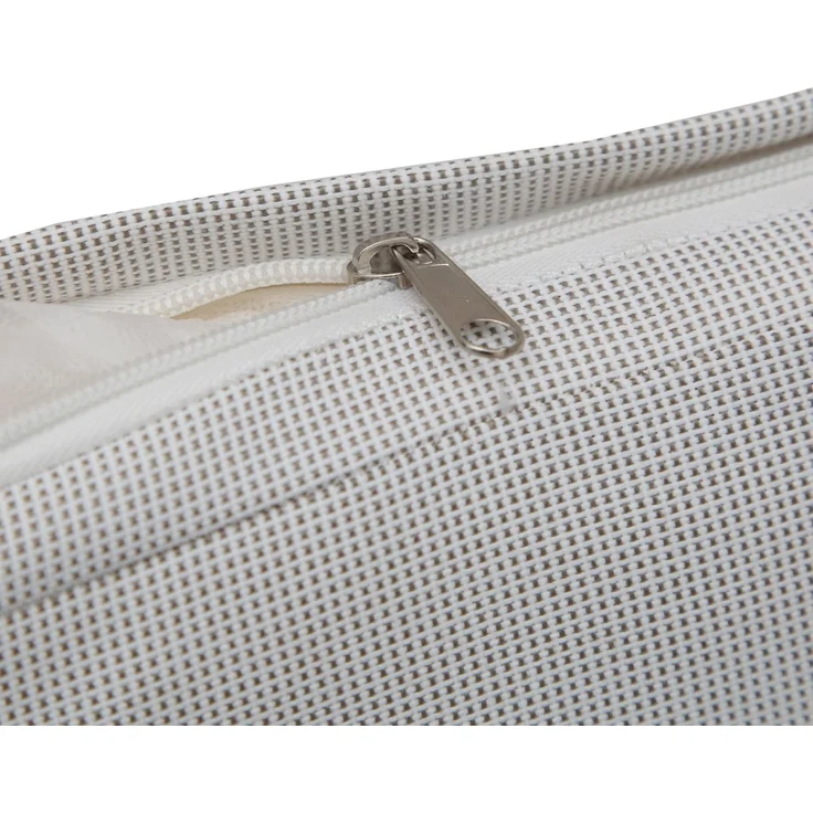 Set Bartisch + 2x Barhocker HWC-Q12, Barstuhl Stehtisch, Polyrattan Olefin (210 g/m²) ~ weiß – Bild 4