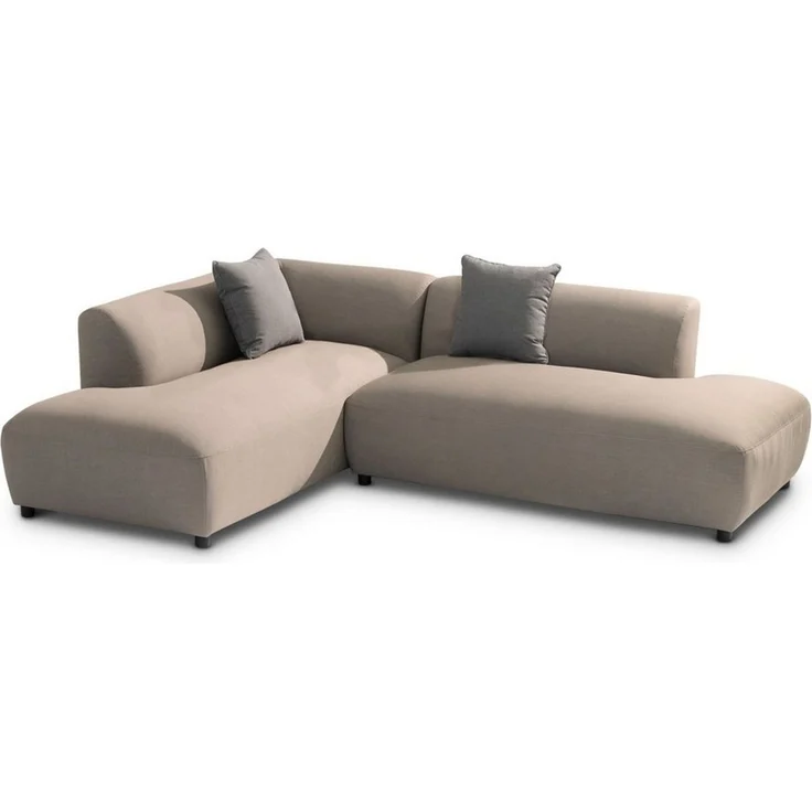 IDIMEX Gartensofa CALABRIA, Gartenlounge gepolstert mit Kissen und Abdeckhaube wetterfest beige – Bild 2