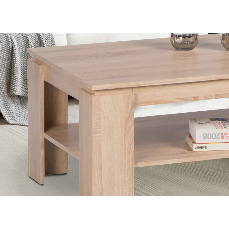 Couchtisch >Harrison< Schublade, Sonoma Eiche Dekor - 100x44x60cm (BxHxT) – Bild 3
