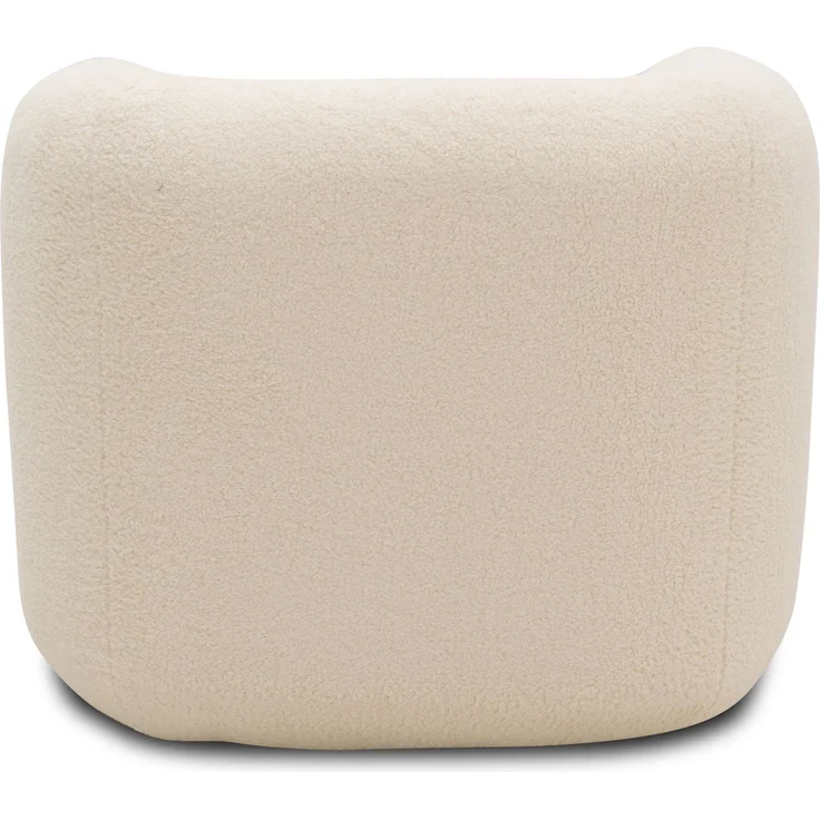 DOMO. collection Sessel 800012, Polstersessel, organische Form, gepolsterte Rückenlehne, Rücken in Oberstoff, Armsessel, Cocktailsessel, Loungesessel, 90 x 86 x 71 (BxTxH), creme – Bild 5