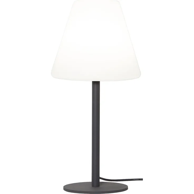 Outdoor Tischleuchte ,Kreta', strombetrieben, E27, weiß, 60cm