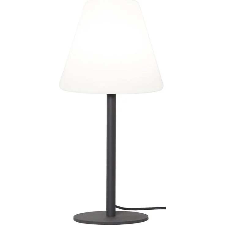 Outdoor Tischleuchte ,Kreta', strombetrieben, E27, weiß, 60cm