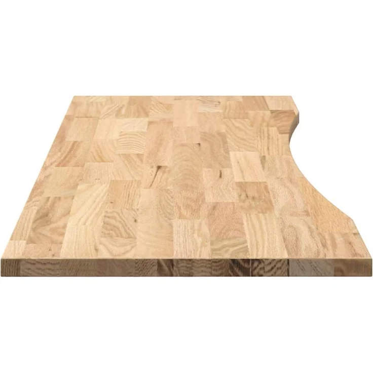 vidaXL Schreibtischplatte Unbehandelt 140x50x2,5 cm Massivholz Eiche 4009010 – Bild 6