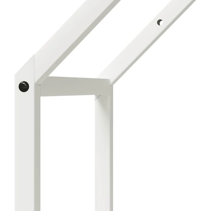 vidaXL Brennholzregal Weiß 40x25x90 cm Kaltgewalzter Stahl 864296 – Bild 6