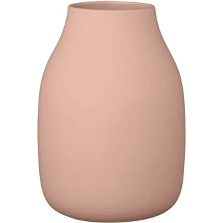 blomus Vase -COLORA- | Keramik | Indian Tan | Größe L, H 20 cm x B 14 cm x T 14 cm | Mattierte Oberfläche, handgefertigt – Bild 1