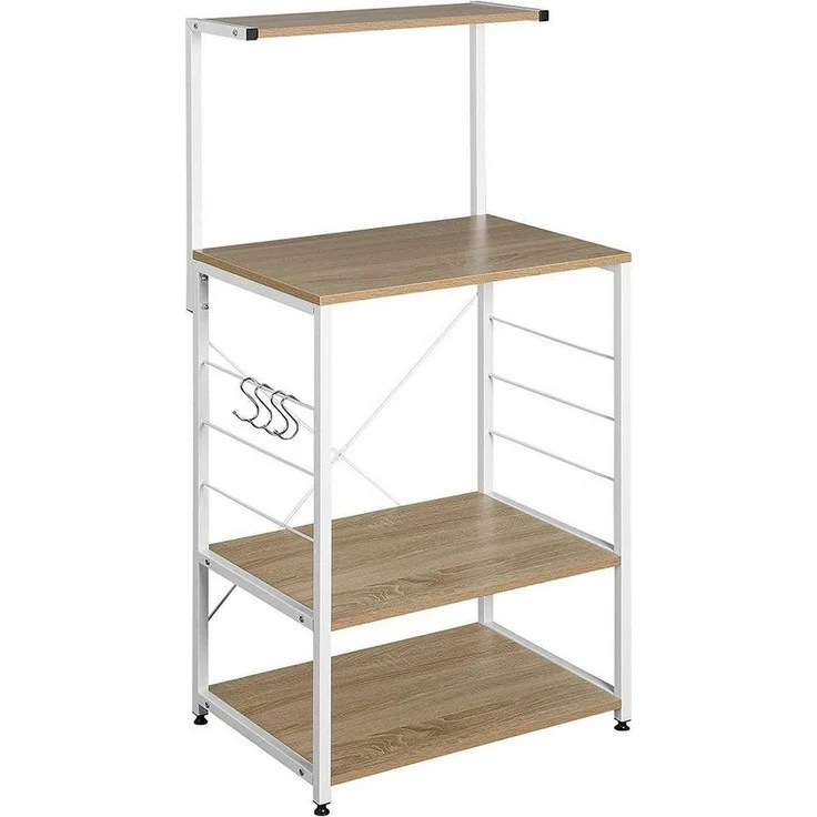 Woltu Küchenregal, 1-tlg, Küchenregal Standregal Mikrowellenhalter Regal – Bild 5