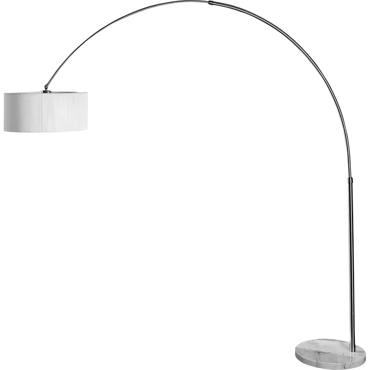 riess-ambiente Bogenlampe EXTENSO 230cm weiß, ohne Leuchtmittel, Wohnzimmer · Metall · verstellbar · Modern Design