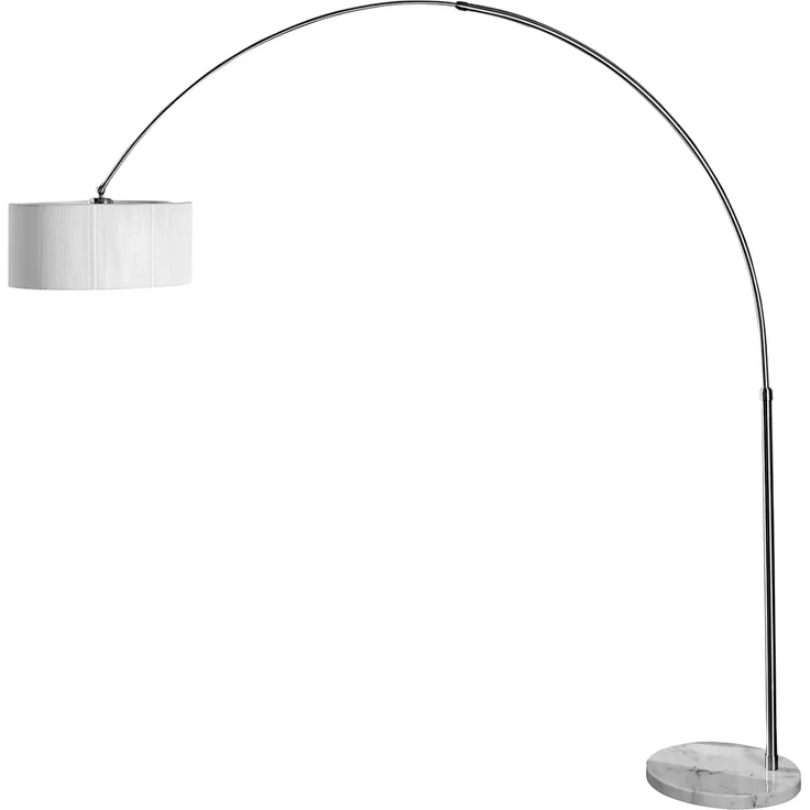 riess-ambiente Bogenlampe EXTENSO 230cm weiß, ohne Leuchtmittel, Wohnzimmer · Metall · verstellbar · Modern Design – Bild 1