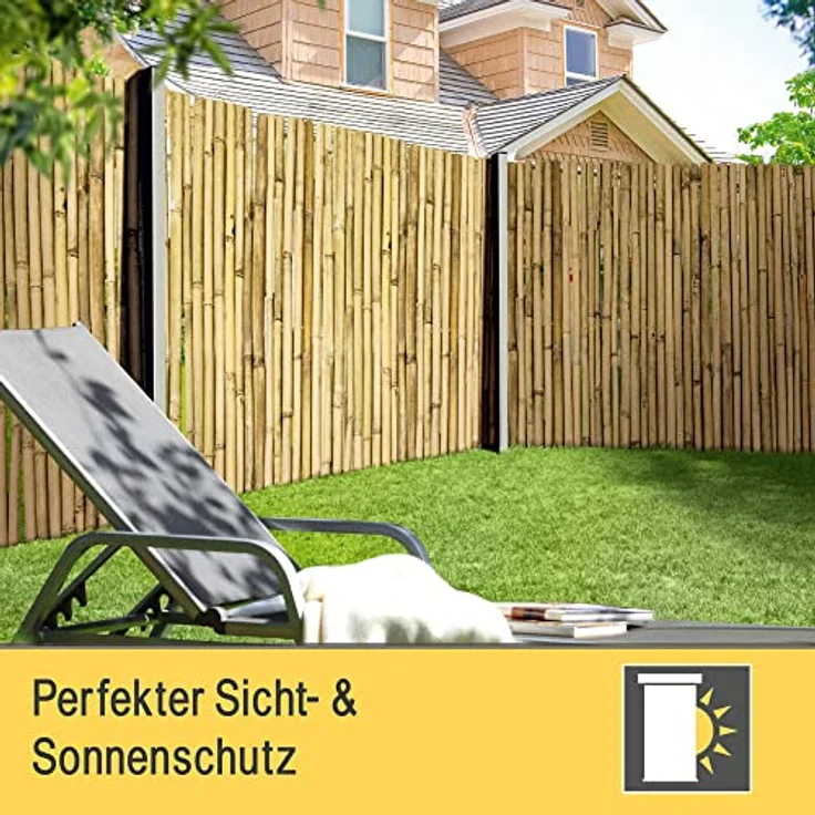 Sol Royal SolVision Premium B38 Sichtschutzmatte Bambus 120cm, 250cm – Bild 3
