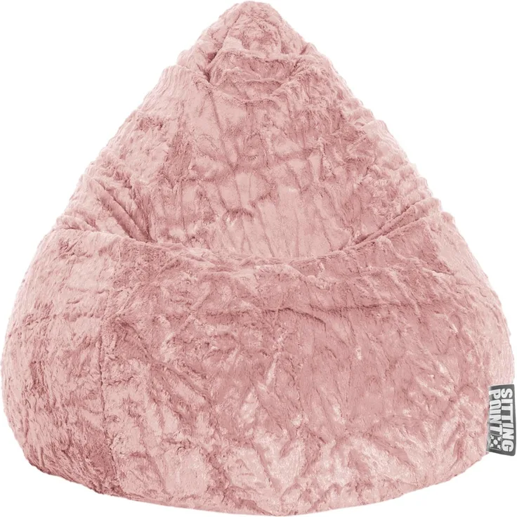 Sitting Point Sitzsack Fluffy L ca. 120 Liter Altrose