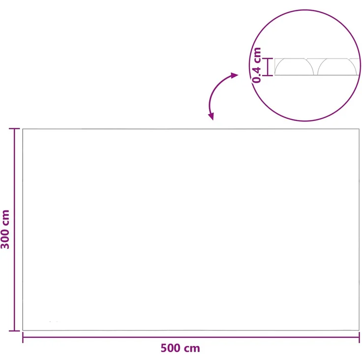 vidaXL Solar Poolabdeckung Hochwertig 500 x 300 cm 200 μm Quadratisch 42034536 – Bild 7