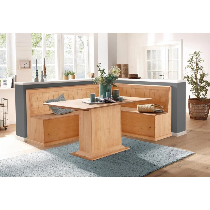Home affaire Eckbank Sara, TOPSELLER! (Eckbank, OTTOs Choice), aus massiver Kiefer in 2 Größen, Stauraummöglichkeiten – Bild 2