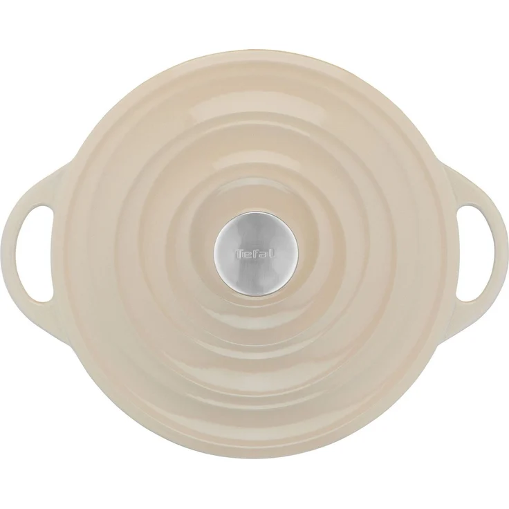 Tefal 'Lov' Servierpfanne, Gusseisen, umweltfreundlich, inkl. E-Book, Induktion, Eisen, Beige, 28 cm – Bild 3