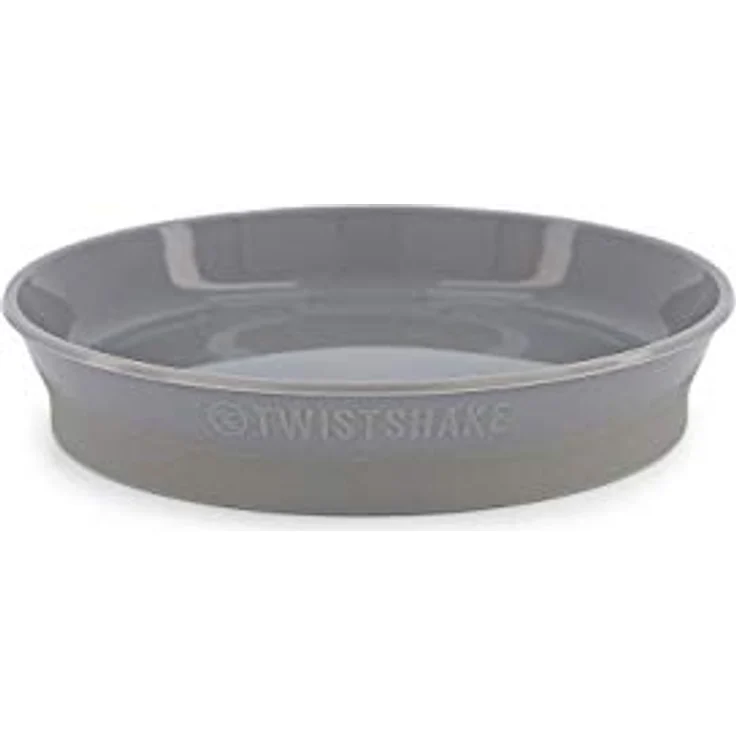 Twistshake-Platte | Babyteller mit luftdichtem Deckel | BPA-freier Baby-Entwöhnungsteller | Essenstrainingsteller | Lernteller für Kinder | 6m+ Baby-Futterteller | Neugeborenen-Essentials | Grau – Bild 2