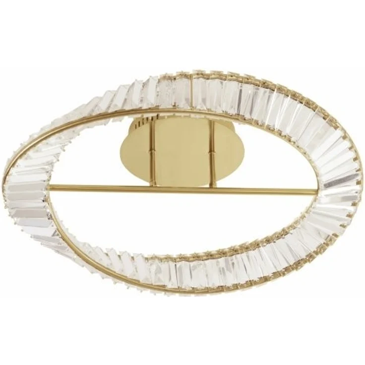 Nova Luce 9333060 AURELIA LED Deckenleuchte 60cm 3500K Gold Kristall – Bild 2