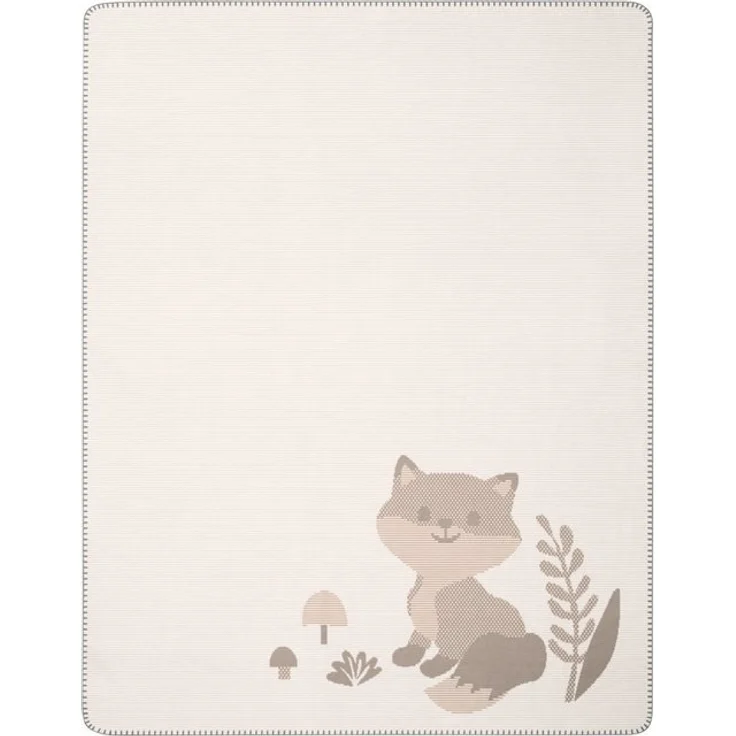 Babydecke Babydecke Foxy, Biederlack, 75 x 100, mit Zierstich – Bild 4