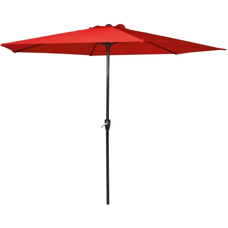 habeig Sonnenschirm Sonnenschirm Marktschirm Kurbelschirm 300cm mit 6 Streben, LxB: 260x300 cm, Besondere Farben