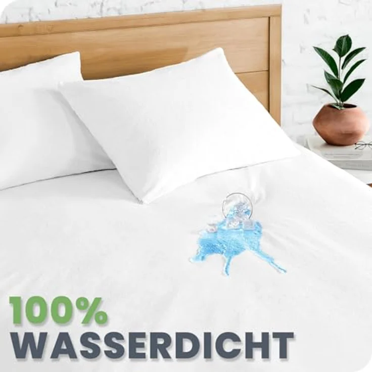 Matratzenschoner Matratzenauflage -Matratzenschutz - Matratzenschutzbezug livessa, 100% wasserdicht,Milbenresistent, Atmungsaktiv,Fleckenschutz – Bild 3