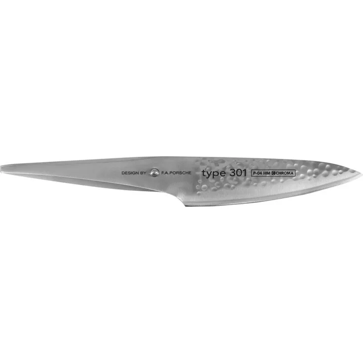 P-04 HM Chroma Type 301 Traditionelles Kochmesser mit Hammerschlagoptik