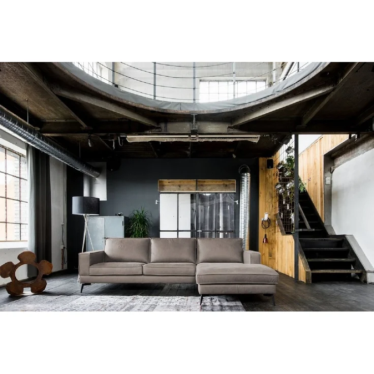 KAWOLA Ecksofa BLOOM, Couch L-Form rechts oder links Leder verschiedene Farben 276x177 cm – Bild 2