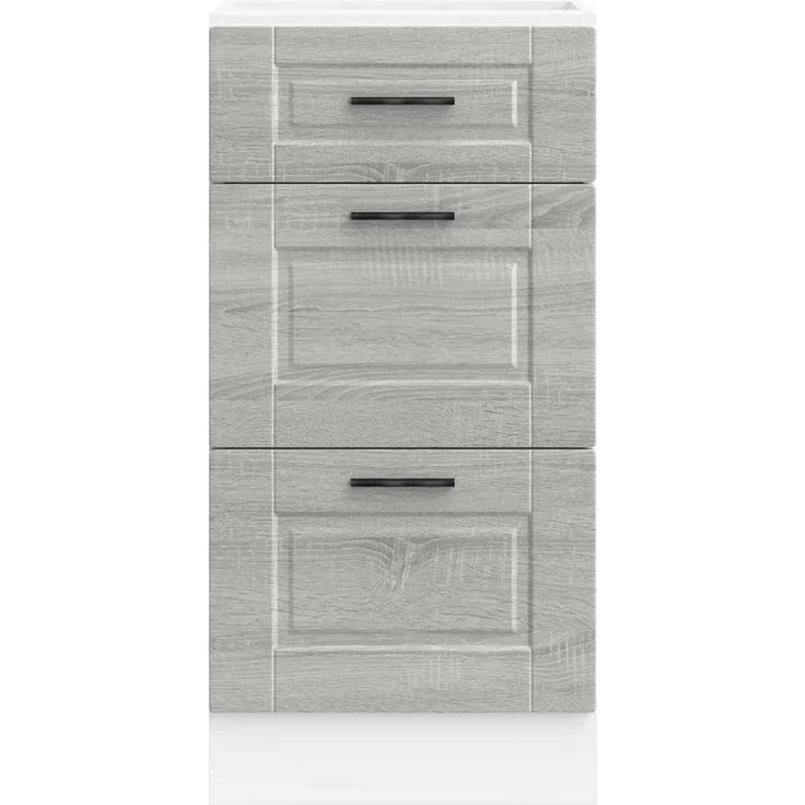 vidaXL Küchenunterschrank Porto Grau Sonoma Holzwerkstoff 854226 – Bild 4