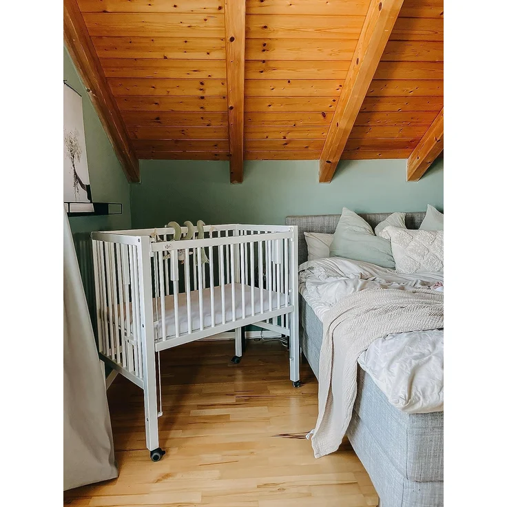 tiSsi 'MAXI BOXSPRING' Beistellbett, weiß, 90x50 cm – Bild 3