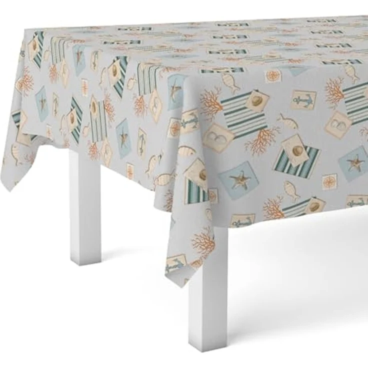 Martina Home Wachstuchtischdecke, Recife, Blau, 200x140 cm – Bild 1