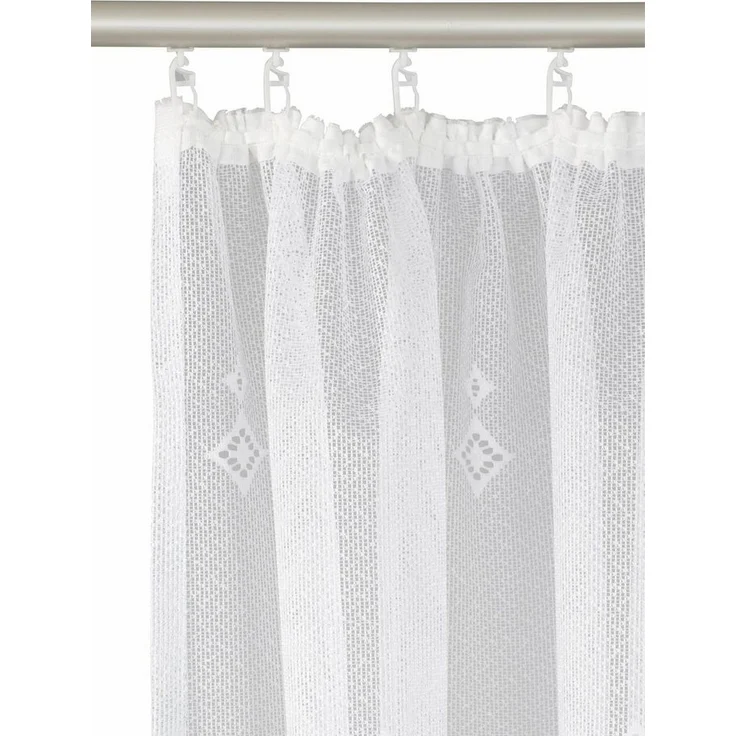 Weckbrodt Gardine Wien (1 St), Kräuselband, halbtransparent, Jacquard, Jacquard, strukturiert, Allover,floral,halbtransparent, Bordüre, Store – Bild 2