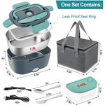 FELIXLEO Lunchbox Elektrischer LunchboxLebensmittelwärmer 3-in-1 tragbare auslaufsichere