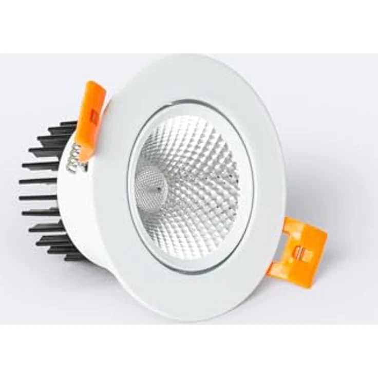 LEDKIA LIGHTING LED Downlight Einbaustrahler 7W Rund COB CRI90, Ø 70 mm, No Flicker, 630 lm, 5000K Kaltweiß – Bild 2