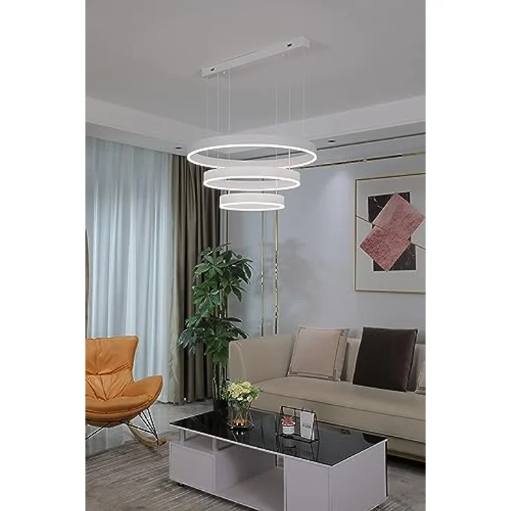 Euroton LED Pendelleuchte LED Pendelleuchte 6053 Fernbedienung warmweiß bis kaltweiß einstellbar, LED fest integriert – Bild 9
