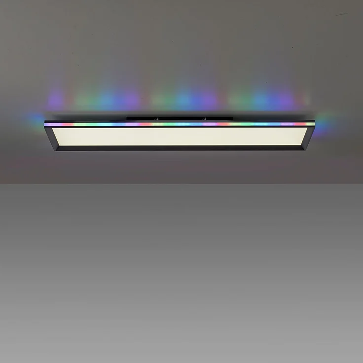 LED Deckenleuchte, Fernbedienung, dimmbar, RGB, L 100 cm – Bild 8
