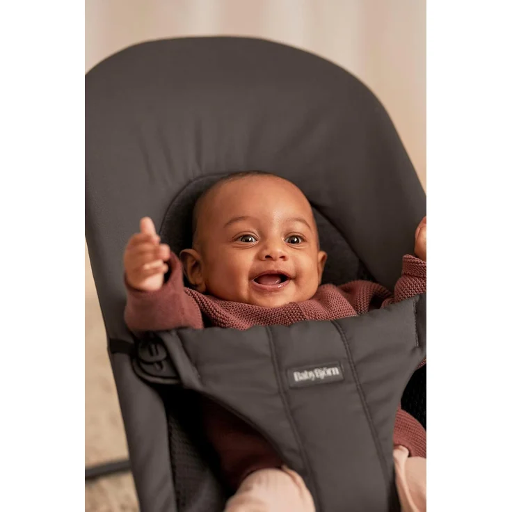 BabyBjörn 'Balance Soft Jersey' Wippe, gewebt dunkelgrau, 56 x 39 x 79 cm – Bild 4