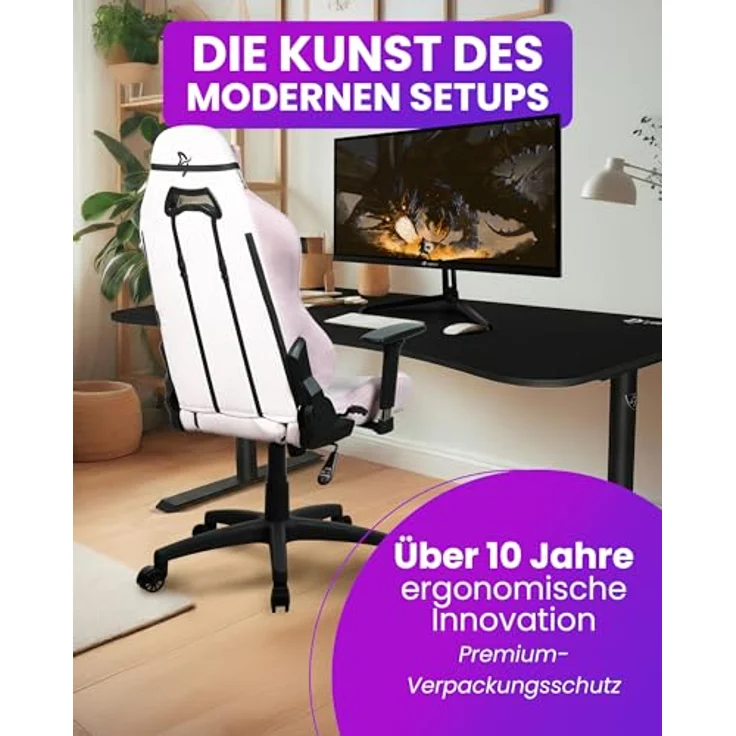 Arozzi Torretta Supersoft Bürostuhl, ergonomisch, bis 120 kg, mit 3D Armlehnen und verstellbarem Rückenlehne – Bild 7