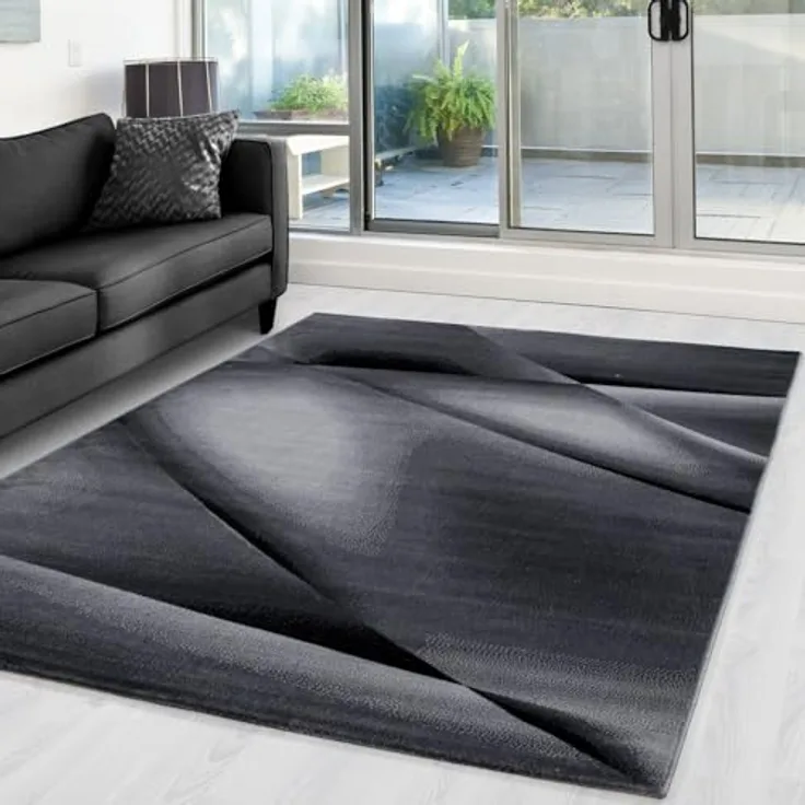 Carpettex Designteppich Abstrakt Design, Rechteckig, Höhe: 12 mm, Modern Kurzflor Teppich Wohnzimmer Abstrakt Design Pflegeleicht
