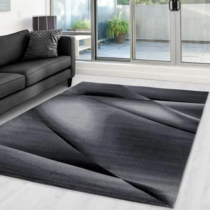 Carpettex Designteppich Abstrakt Design, Rechteckig, Höhe: 12 mm, Modern Kurzflor Teppich Wohnzimmer Abstrakt Design Pflegeleicht – Bild 1