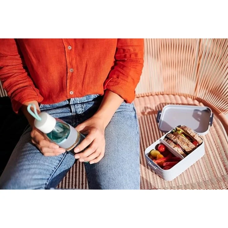 Mepal | Take a Break Duo Pack | Brotdose To Go | Lunchboxen für 2 bis 4 Sandwiches oder 4 bis 8 Brotscheiben | ideal für Meal Prep | Essenbox mit Unterteilung | Nordic sage – Bild 4