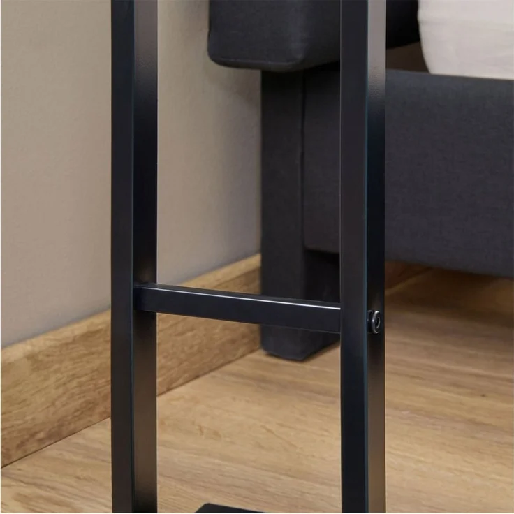 IDIMEX Herrendiener SCOTT, Stummer Diener mit Hosenbühel, Metall Damendiener Kleiderbügel schwarz – Bild 3