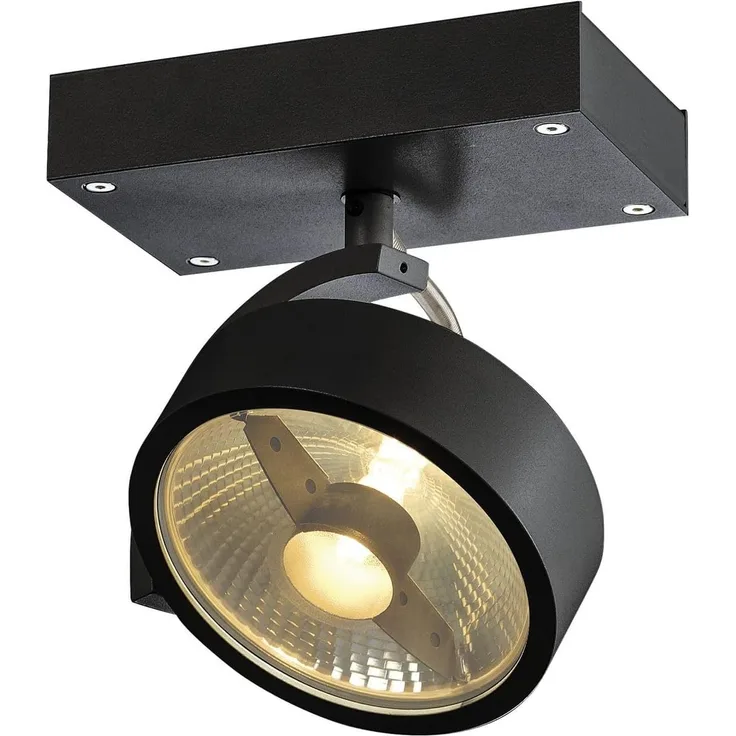 SLV No. 1000702 KALU 1 QPAR111 Wand- und Deckenleuchte schwarz max. 75W