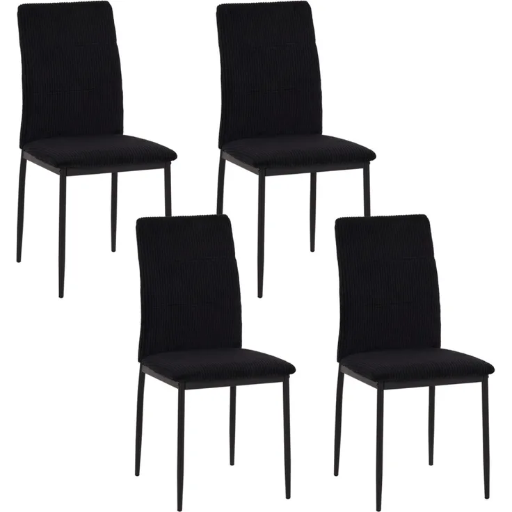Stuhl Finn schwarz cord