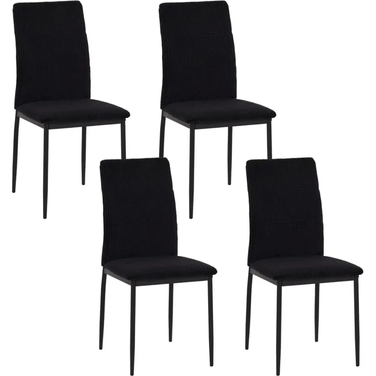 Stuhl Finn schwarz cord