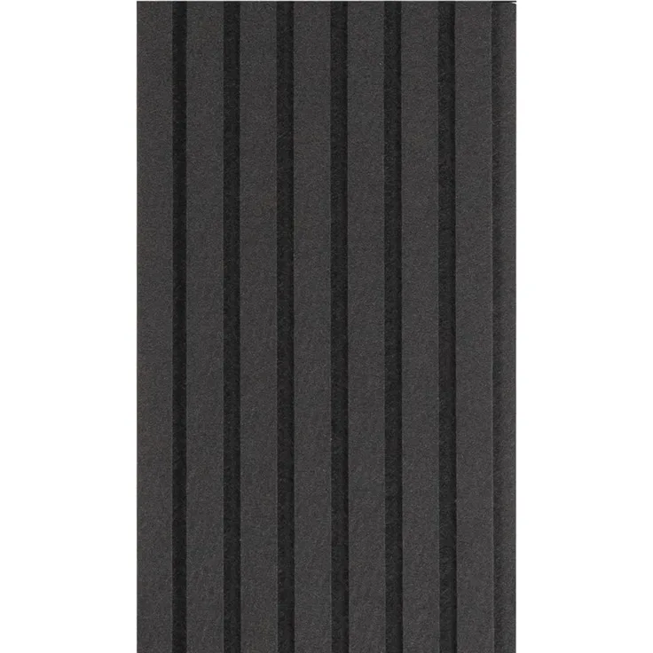 ondeco Akustikpaneel 20x240cm Wandpaneele Filz, B1 Brandschutz, schallabsorbierend, 3D Design Schwarz 20 x 240cm