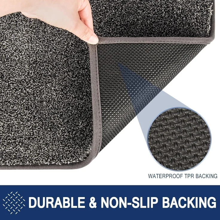 Schmutzfangmatte Innen 50x80cm rutschfeste Fußmatte Maschinenwaschbar – Bild 5