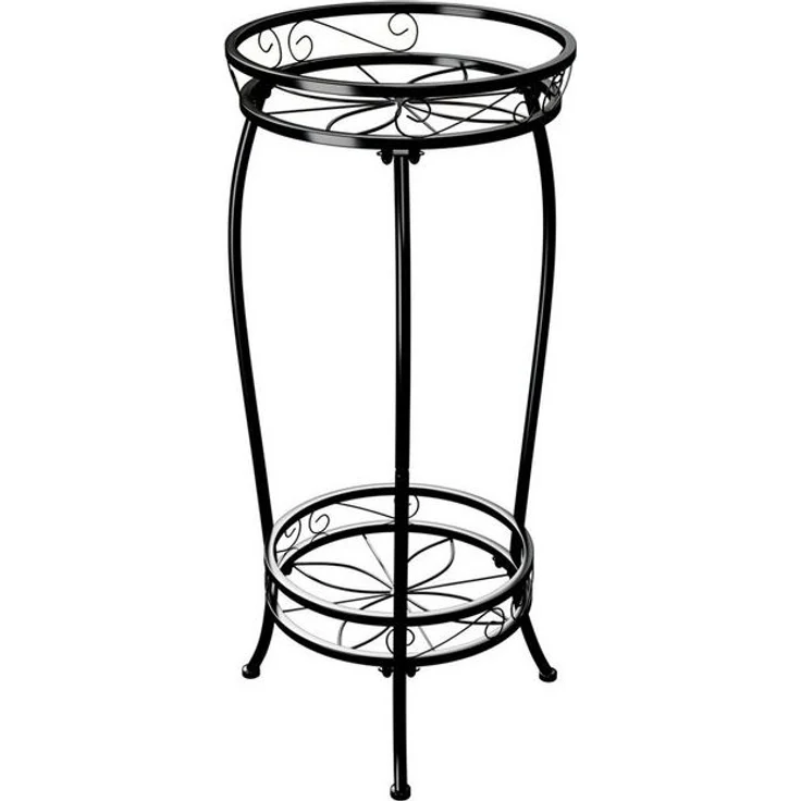 Bamworld Blumenständer Zweistöckiger Pflanzenständer, Metallregal, 69cm hoch, 45kg Tragkraft (1 St), Rostfrei & stabiles Blumentopf-Gestell, Innen/außen nutzbar – Bild 4